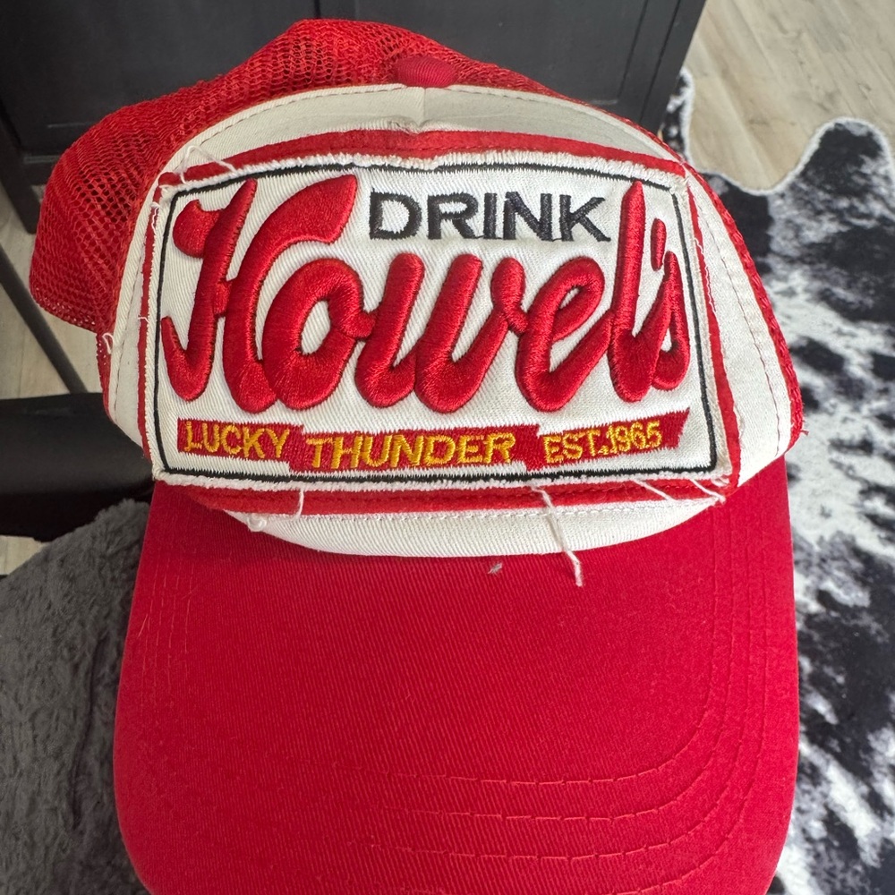 Red Trucker Hat Drink Howel’s